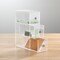 mDesign Plastic Stackable Desktop Storage Tower for Office, 3 Drawers, Clear